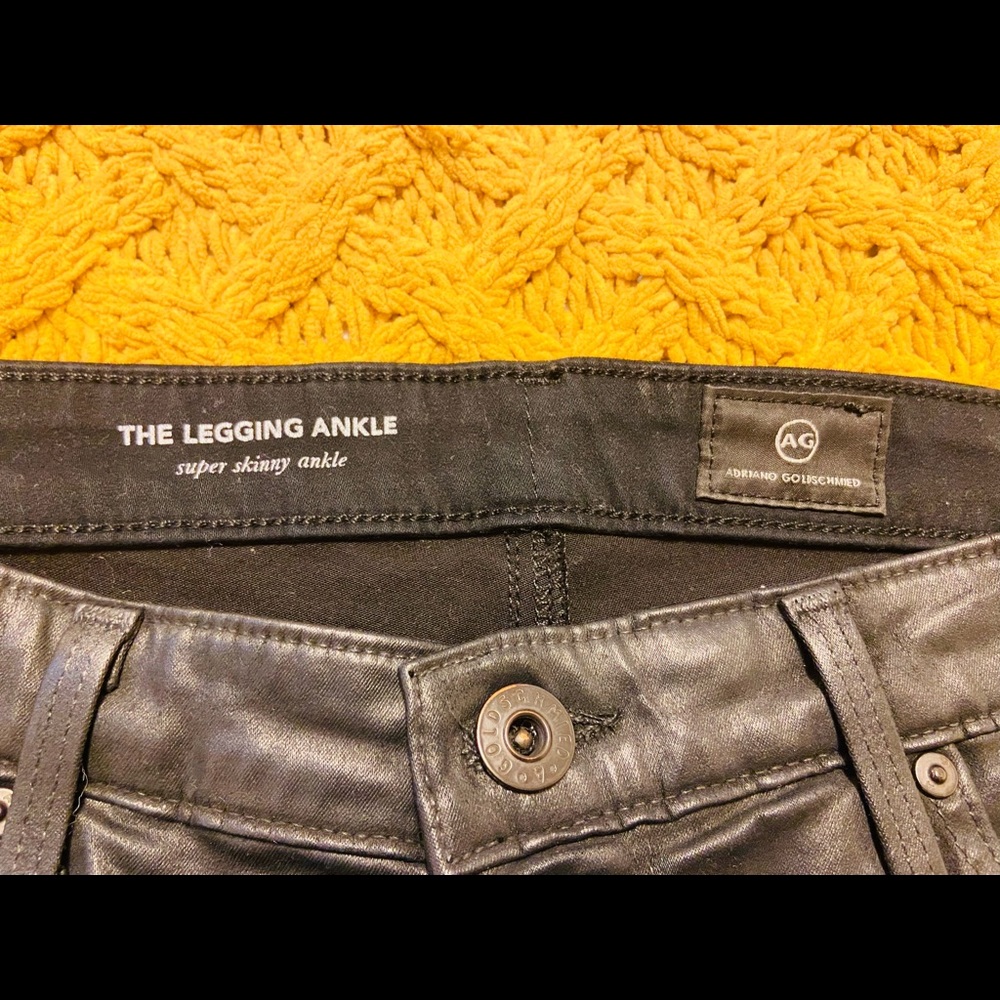 Adriano Goldschmeid The legging Ankle super skinny ankle. Black Gloss
